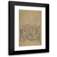thumbnail image 1 of Pierre Puvis de Chavannes 16x24 Black Modern Framed Museum Art Print Titled - Figures Unloading Cargo from Sailing Vessels (19th Century), 1 of 5