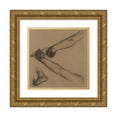 thumbnail image 1 of Pierre Puvis de Chavannes 20x21 Gold Ornate Framed and Double Matted Museum Art Print Titled - Study of Arms and Feet, 1 of 4