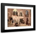 thumbnail image 1 of Pierre Puvis de Chavannes 24x20 Black Modern Framed Museum Art Print Titled - Chretian Inspiration (ca. 1887-1888), 1 of 5
