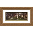 thumbnail image 1 of Pierre Puvis de Chavannes 2x Matted 24x14 Gold Ornate Framed Art Print 'Between Art and Nature', 1 of 2