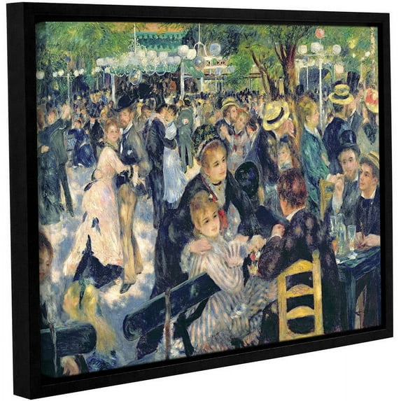 Pierre Renoir "Ball At The Moulin De La Galette" Floater-Framed Gallery-Wrapped Canvas