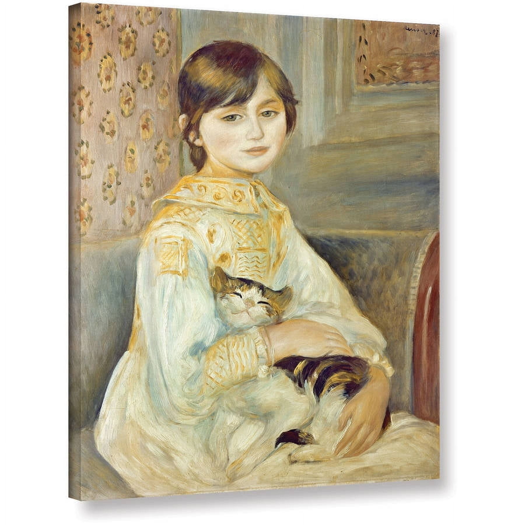 Pierre Renoir "Julie Manet With Cat" Gallery-Wrapped Canvas