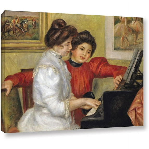 Pierre Renoir "Yvonne and Christine Lerolle at the Piano" Gallery-Wrapped Canvas