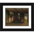 thumbnail image 1 of Pierre Tetar van Elven 14x12 Black Ornate Wood Framed Double Matted Museum Art Print Titled: Interior of the Tsar Peterhuisje in Zaandam (1851), 1 of 5