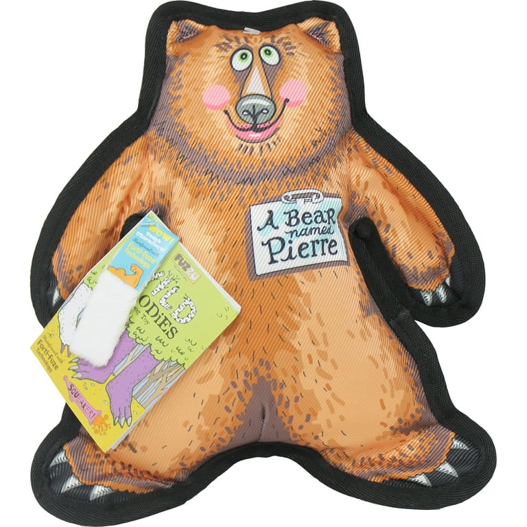 Fuzzu Wild Woodies - A Bear Named Pierre Dog Toy Fuzzu Wild Woodies - A Bear Named Pierre Dog Toy