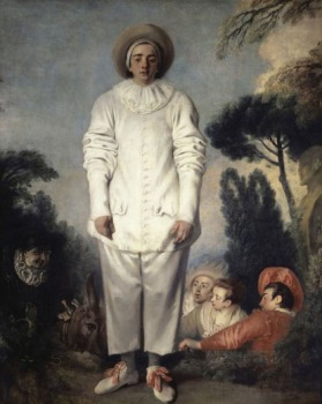 Pierrot also known as Gilles (Le Gilles ou Pierrot) 18th C Jean Antoine Watteau (1684-1721French) Musee du Louvre Paris Canvas Art - Jean Antoine Watteau (24 x 36)