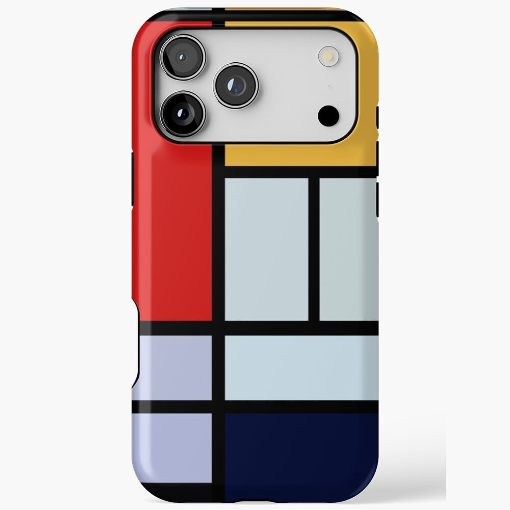 Piet Mondrian Inspired Minimalist Primary Colors Phone Case 11 to 17 ...