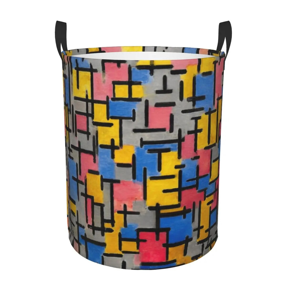 Piet Mondrian Study Laundry Basket Foldable Geometric Abstract Art ...