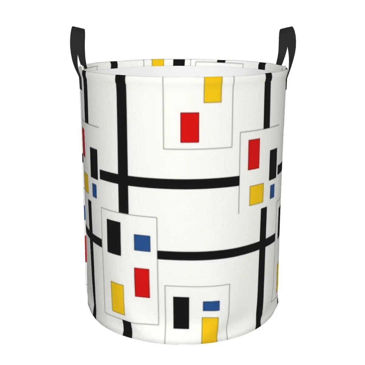Piet Mondrian Study Laundry Basket Foldable Geometric Abstract Art ...