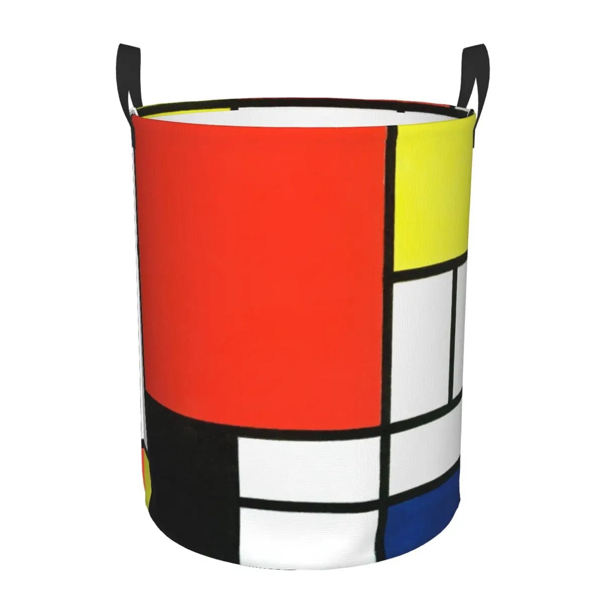 Piet Mondrian Study Laundry Basket Foldable Geometric Abstract Art ...