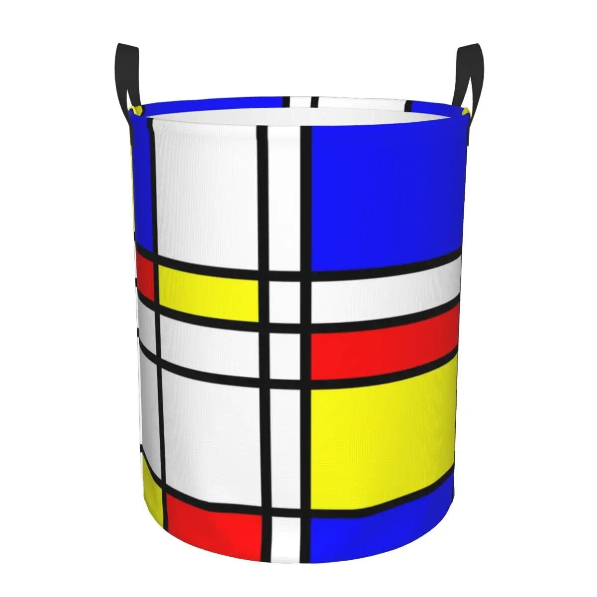Piet Mondrian Study Laundry Basket Foldable Geometric Abstract Art ...