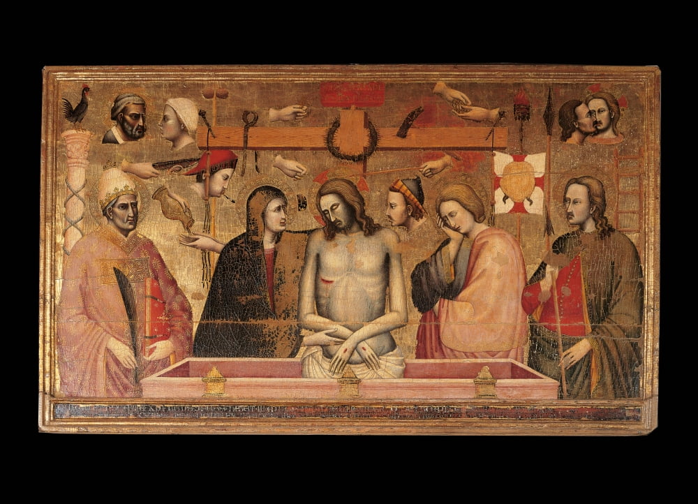 Piet With The Symbols Of The Passion Canvas Art - (24 x 18)