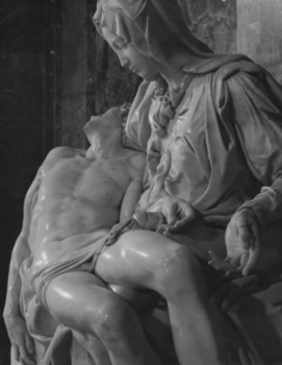 The Pieta 1498 Michelangelo Buonarroti (1475-1564 Italian) Marble Sculpture St Peters Basilica Vatican City Canvas Art - Michelangelo Buonarroti (24 x 36)