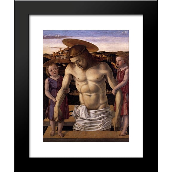 Pieta 20x24 Framed Art Print by Bellini, Giovanni