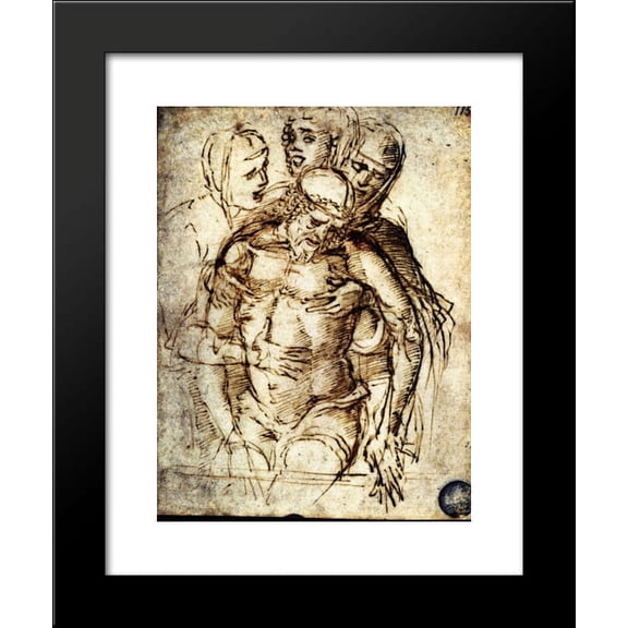 Pieta 20x24 Framed Art Print by Mantegna, Andrea