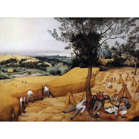 Pieter Bruegel Elder Harvesters Painting Extra Large XL Wall Art Poster Print