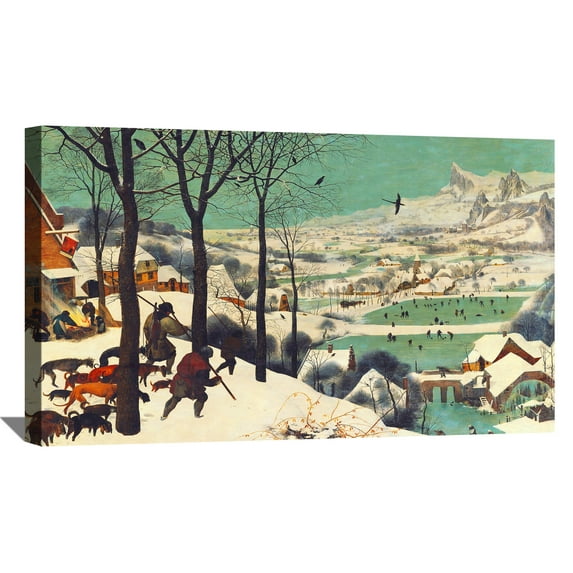 Pieter Bruegel The Elder Painting The Hunters In The Snow By Pieter Brueghel Canvas Art Framed Wall Art