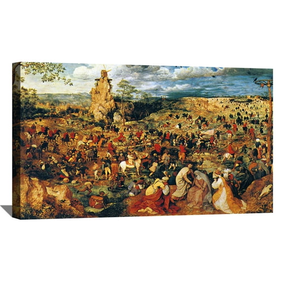 Pieter Bruegel The Elder Painting The Procession To Calvary By Pieter Brueghel Canvas Art Framed Wall Art