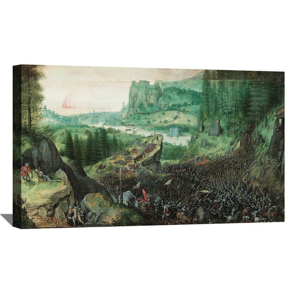 Pieter Bruegel The Elder Painting The Suicide Of Saul By Pieter Brueghel Canvas Art Framed Wall Art