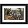 thumbnail image 1 of Pieter Bruegel the Elder 2x Matted 24x18 Black Ornate Framed Art Print 'Parable of the Blind', 1 of 2