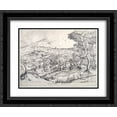 thumbnail image 1 of Pieter Bruegel the Elder 2x Matted 24x20 Black Ornate Framed Art Print 'The cart, the Belgic', 1 of 2