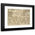 thumbnail image 1 of Pieter Brueghel the Elder 14x12 Black Modern Framed Museum Art Print Titled - Caritas (Charity) (1559), 1 of 5