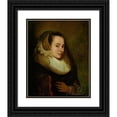 thumbnail image 1 of Pieter Claesz Soutman 15x18 Black Ornate Wood Framed Double Matted Museum Art Print Titled - Portrait of a Young Woman (1644), 1 of 5