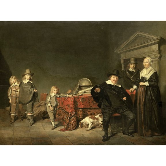Pieter Codde Family Group Painting Extra Large XL Wall Art Poster Print