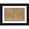 thumbnail image 1 of Pieter Coecke van Aelst 18x13 Black Ornate Wood Framed Double Matted Museum Art Print Titled - The Sacrifice at Lystra (1529-1530), 1 of 5