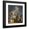 thumbnail image 1 of Pieter Fransz. de Grebber 12x14 Black Modern Framed Museum Art Print Titled - Moses and the Brazen&nbsp;Serpent (ca.&nbsp;1625-46), 1 of 1
