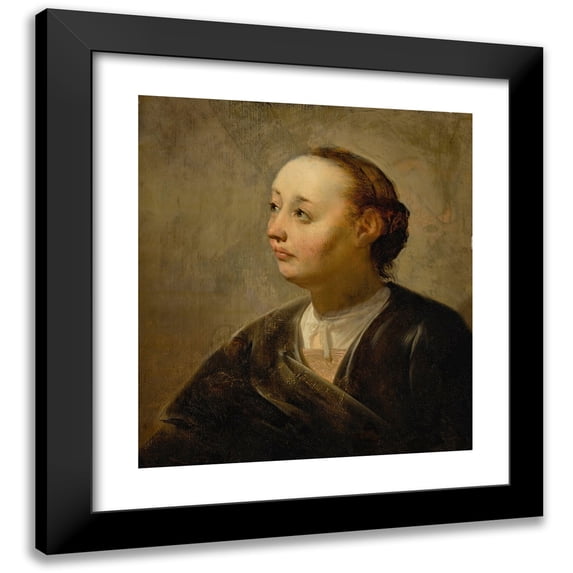 Pieter Fransz. de Grebber 15x16 Black Modern Framed Museum Art Print Titled - Portrait of a Woman
