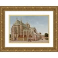 thumbnail image 1 of Pieter Jansz Saenredam 24x18 Gold Ornate Framed and Double Matted Museum Art Print Titled - The Mariaplaats with the Mariakerk in Utrecht (1659), 1 of 4