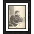 thumbnail image 1 of Pieter Josselin de Jong 11x14 Black Ornate Wood Framed Double Matted Museum Art Print Titled: Portrait of Emma, ​​Queen Regents of the Netherlands (1893), 1 of 5