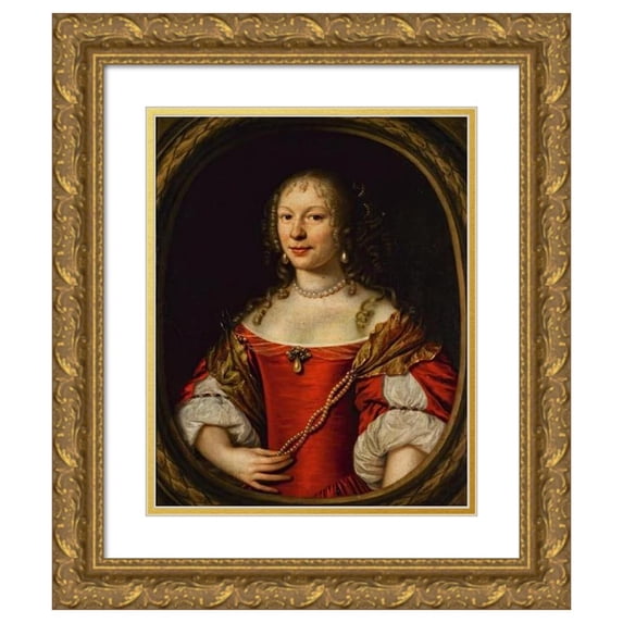Pieter Nason 20x24 Gold Ornate Framed and Double Matted Museum Art Print Titled - Portrait of a Lady