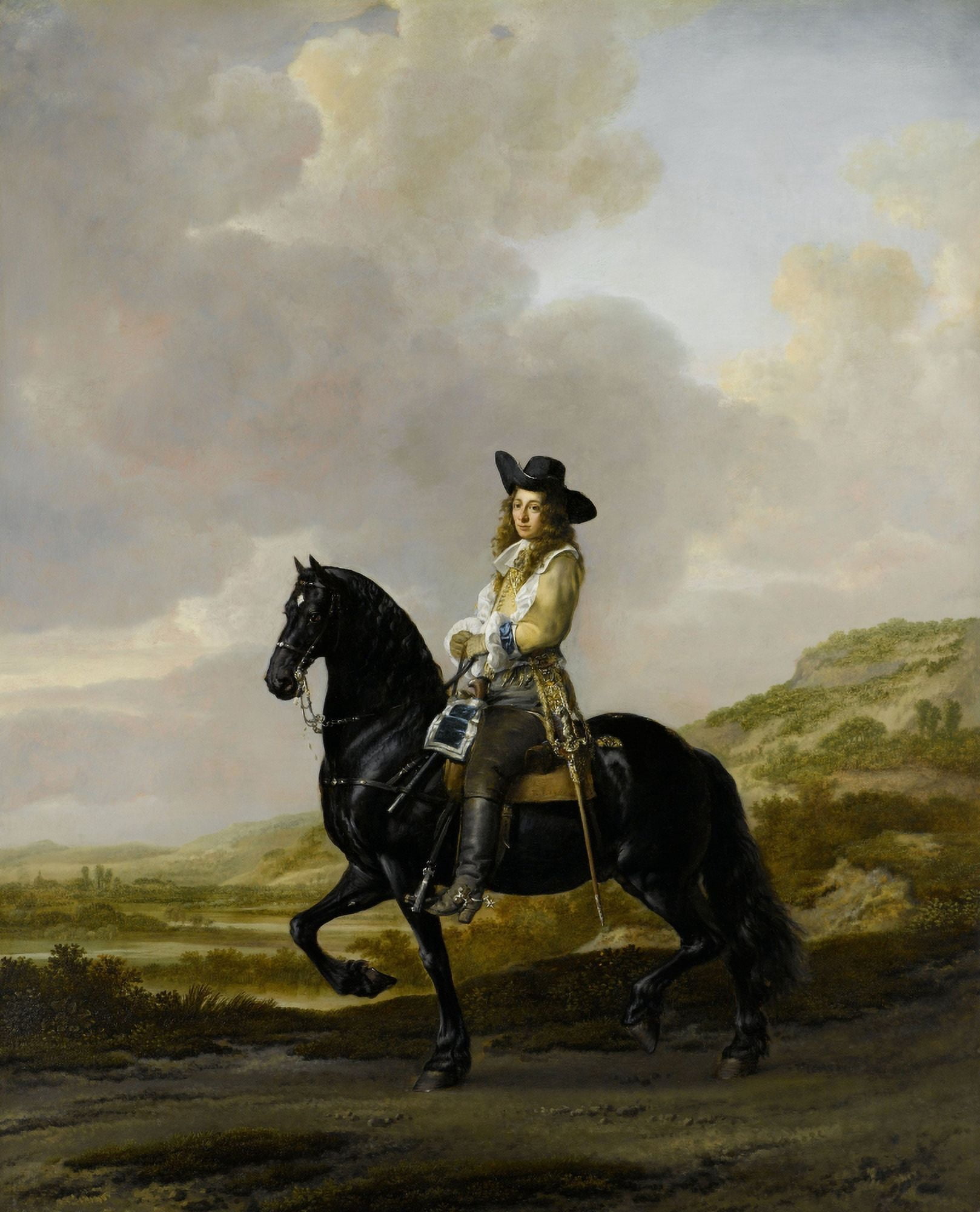Pieter Schout On Horseback Canvas Art - (24 x 36)