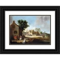 thumbnail image 1 of Pieter de Bloot 14x11 Black Ornate Wood Framed Double Matted Museum Art Print Titled: Country Kermis (1639), 1 of 5