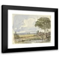 thumbnail image 1 of Pieter van Loon 14x12 Black Modern Framed Museum Art Print Titled - Landscape with Farm (1811 - 1873), 1 of 5
