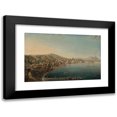 thumbnail image 1 of Pietro Antoniani 14x11 Black Modern Framed Museum Art Print Titled - The Riviera Di Chiaia, Naples, from the Convent of Sant Antonio, with Vesuvius Beylond, 1 of 5