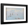 thumbnail image 1 of Pietro Barucci 24x18 Black Modern Framed Museum Art Print Titled - Chioggia (1874), 1 of 5