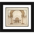 thumbnail image 1 of Pietro Gonzaga 17x15 Black Ornate Wood Framed Double Matted Museum Art Print Titled - Set Design, 1 of 5