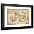 thumbnail image 1 of Pietro Jacopo Palmieri 18x14 Black Modern Framed Museum Art Print Titled - Trompe-L’Oeil Exercise; Prints on a Table Top (1766), 1 of 5