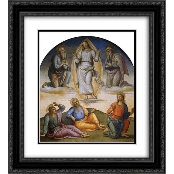 Pietro Perugino 2x Matted 20x24 Black Ornate Framed Art Print 'Transfiguration'