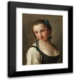 thumbnail image 1 of Pietro Rotari 12x14 Black Modern Framed Museum Art Print Titled - A Young Woman with a Flower in Her Hair, 1 of 1