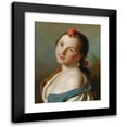 thumbnail image 1 of Pietro Rotari 12x14 Black Modern Framed Museum Art Print Titled - Portrait of a Young Woman, 1 of 5