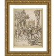 thumbnail image 1 of Pietro da Cortona 14x18 Gold Ornate Wood Frame and Double Matted Museum Art Print Titled - The Triumph of Nature Over Art (ca. 1633), 1 of 4