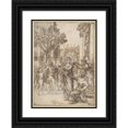 thumbnail image 1 of Pietro da Cortona 19x24 Black Ornate Framed Double Matted Museum Art Print Titled: The Triumph of Nature Over Art (ca. 1633), 1 of 5