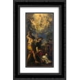 thumbnail image 1 of Pietro da Cortona 2x Matted 18x24 Black Ornate Framed Art Print 'The Martyrdom of Saint Stephen', 1 of 2