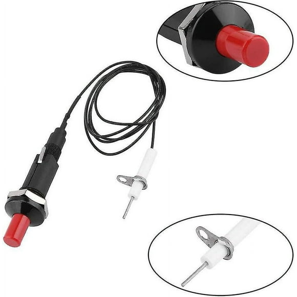 Piezo Electric Igniter, Piezo Igniter, Push Button Igniter, Professional Pp Plastic Piezo Spark Igniter With 1m Cable For Gas Fireplace, Igniter, Ligh