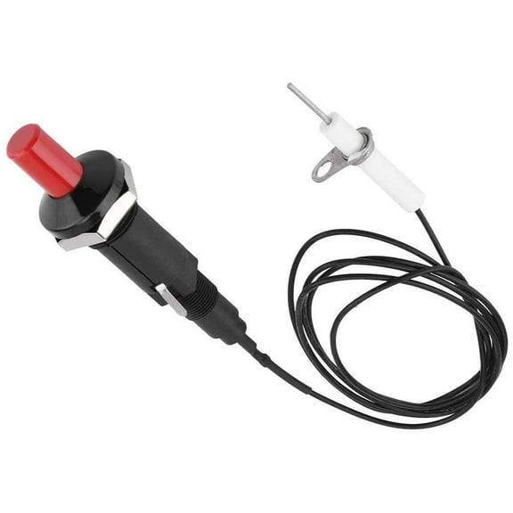 Piezoelectric Igniter, Button Igniter, Professional Pp Plastic Piezoelectric Igniter With 1-Meter Cable, Used For Gas Fireplace, Lighter, Ceramic Kitchen Lighter