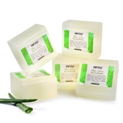 Pifito Aloe Vera Melt and Pour Soap Base 5 lb   Bulk Premium 100% Natural Glycerin Soap Base   Luxurious Soap Making Supplies
